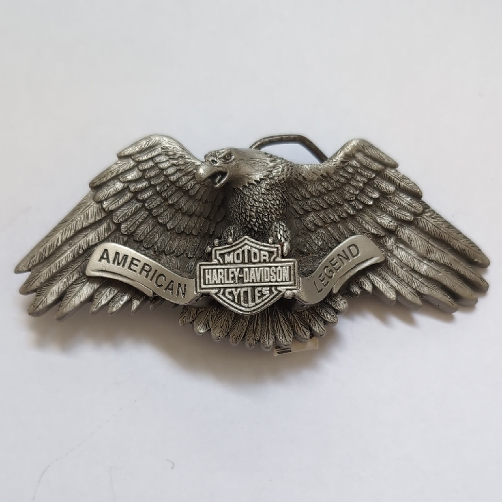 Harley-Davidson Gray Eagle Emblem Buckle American Legend